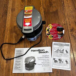 Hamilton Beach Breakfast Sandwich Maker,  Model 25475A